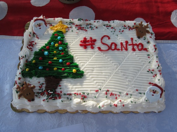 #Santa cake